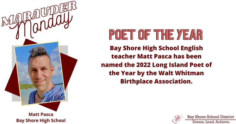 It's Marauder Monday! This week, we are giving a shout out to ֱ High School teacher Matt Pasca!