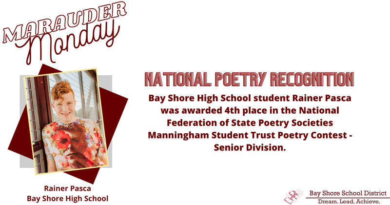 It's Marauder Monday! This week we're recognizing ֱ High School student Rainer Pasca.