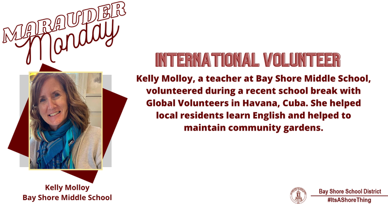 It's Marauder Monday! This week we recognize ֱ Middle School teacher, Kelly Molloy.