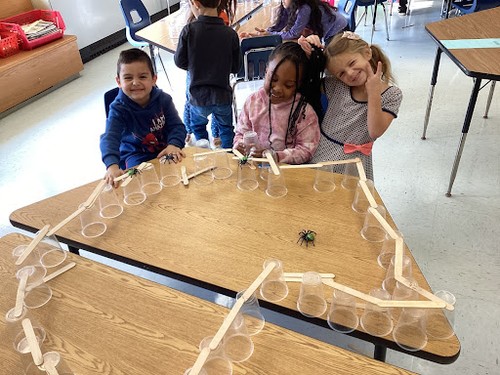 Mary G. Clarkson students learned about spiders as engineers.
