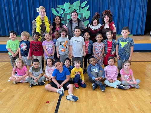 Mary G. Clarkson students watched a theatrical performance.