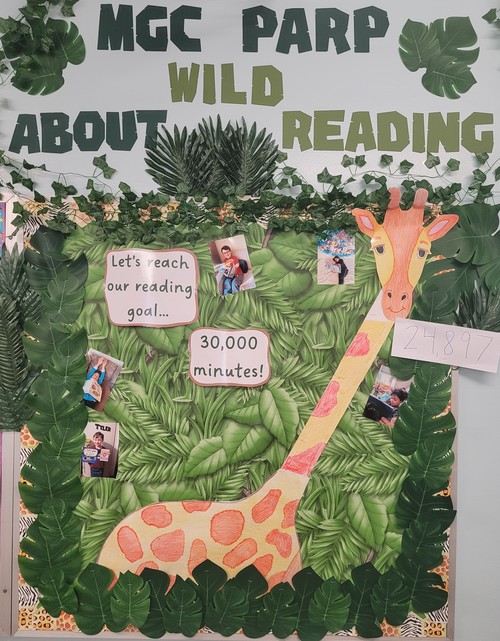 Mary G. Clarkson students celebrated Pick a Reading Partner month.