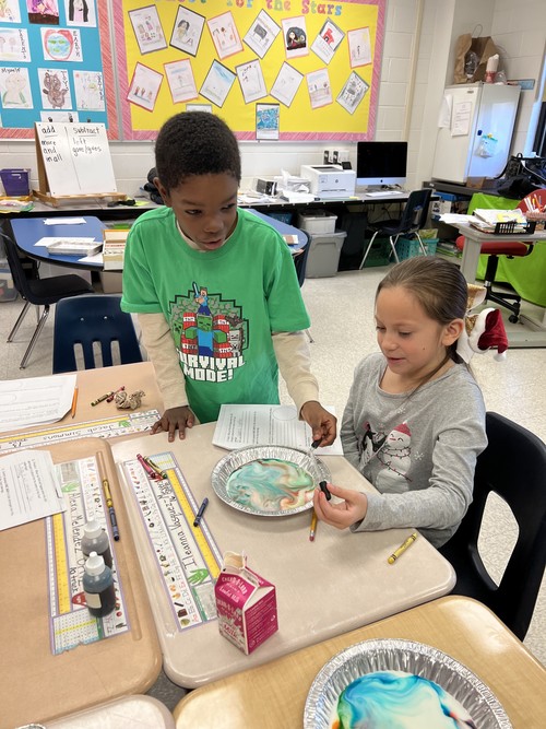 Gardiner Manor students learned about the scientific method.