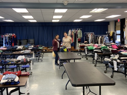 Brook Avenue has a clothing mall for families in need.