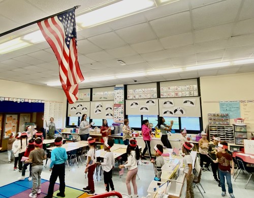 Brook Avenue students learned about Veterans Day.