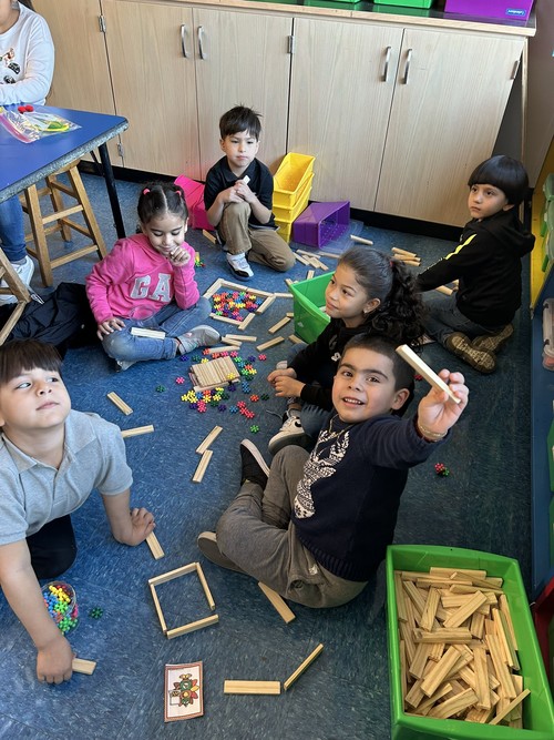 Brook Avenue students built hideouts for turkeys during STEAM.