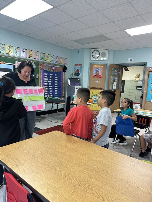 Fifth Avenue students practiced language skills.
