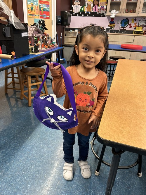 Brook Avenue students created trick or treating bags.