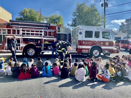 Brook Avenue students visited the firehouse.