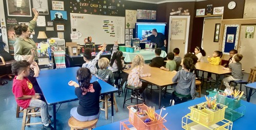 Brook Avenue students learned about 3D printing.