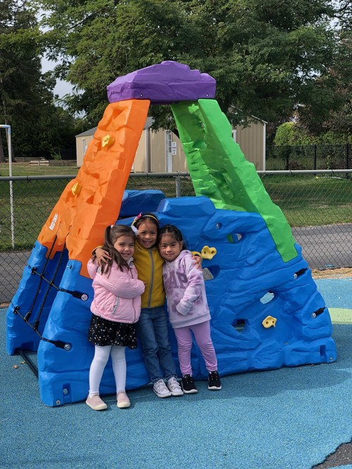 UPK students played on the playground.