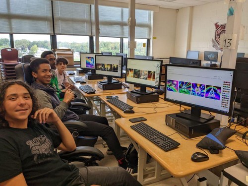 High School students worked with AI.