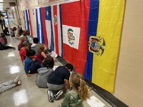 Fifth Avenue students learned about countries.