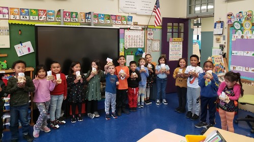 Brook Avenue students learned about birds.