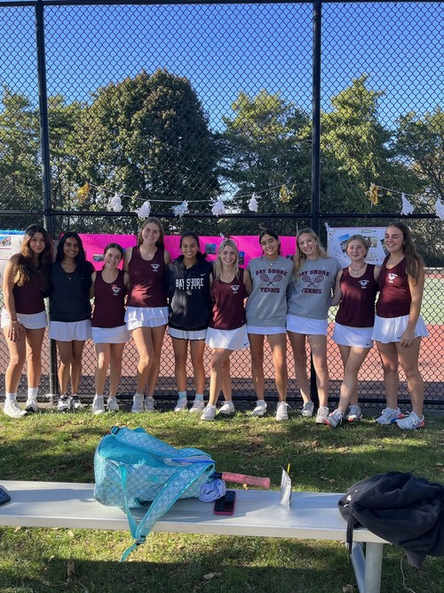 The Girls Varsity Tennis team celebrated Senior Day.