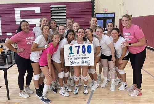A Girls Volleyball team member set a new school record for assists.