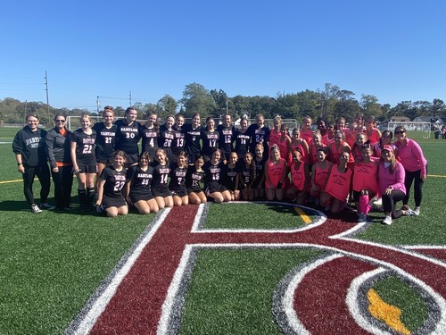 The Field Hockey team held a breast cancer awareness game.
