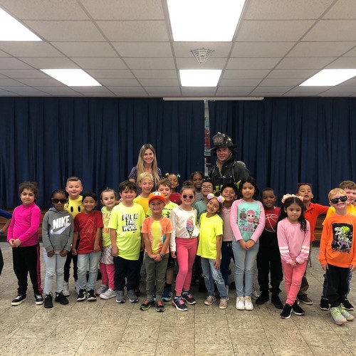 Fifth Avenue students learned about fire safety.