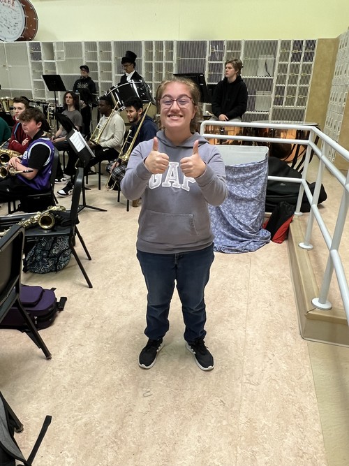 A student has been selected for an Honor Choir.