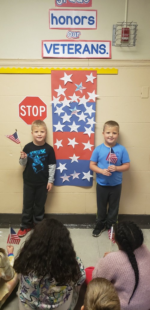 Fifth Avenue students learned about Veterans Day.