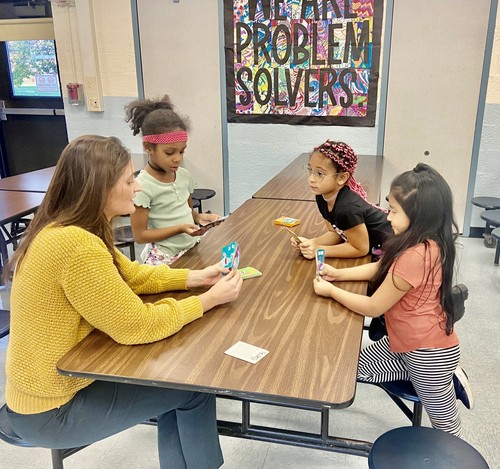 Brook Avenue students join clubs.