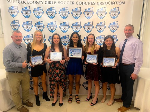 Girls Soccer team members were recognized.