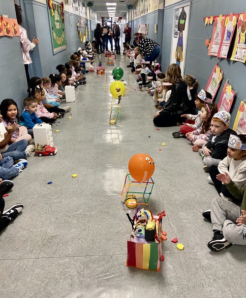 Brook Avenue students created Bee-Bot floats.