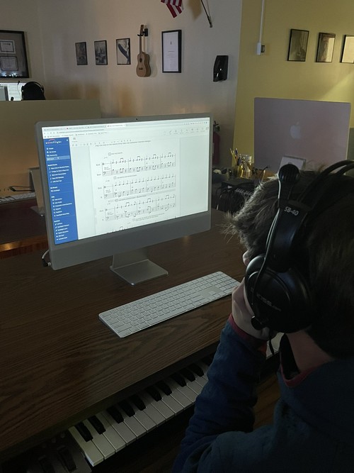 High School students composed and transcribed music.