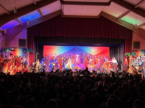 The Middle School put on a production of Joseph and the Amazing Technicolor Dreamcoat.