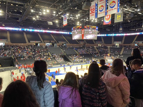 Fifth Avenue students attended a Long Island Nets game.