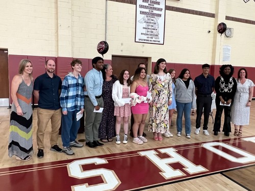 High School musicians were recognized at an awards ceremony.