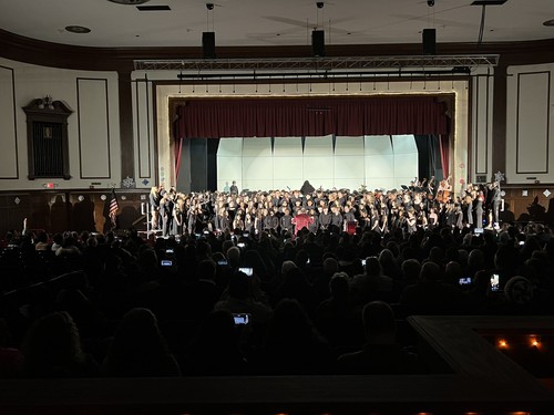 High School students performed concerts.