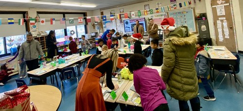 Brook Avenue students learned about holiday traditions.