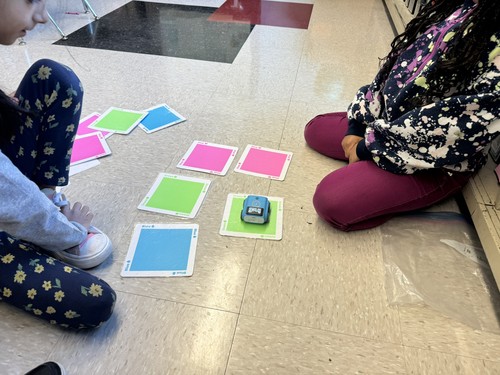 Fifth Avenue students coded robots.