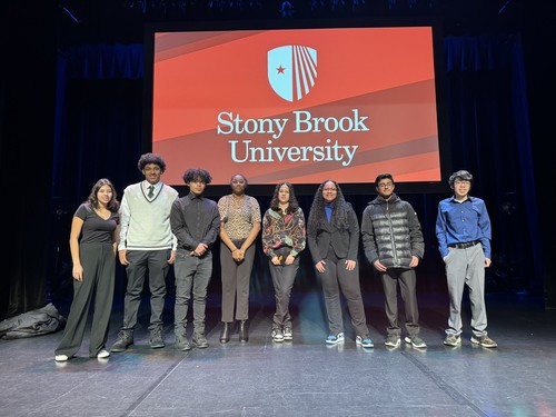 High School students presented projects at Stony Brook University.