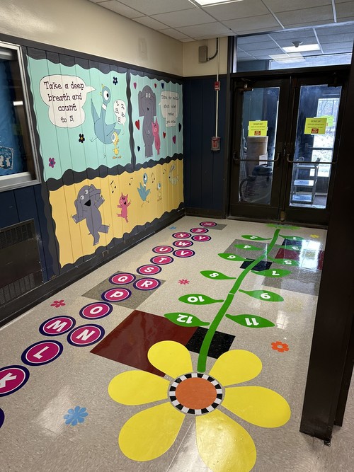 Fifth Avenue's sensory walk was recently completed.