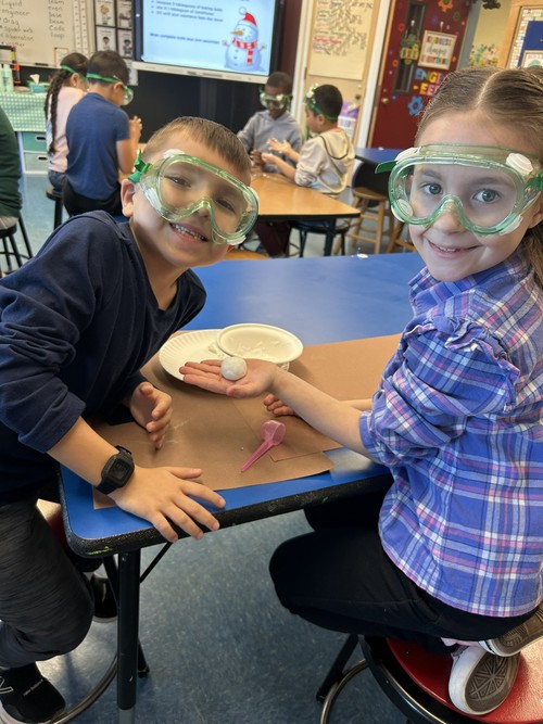Brook Avenue students learned about chemistry.
