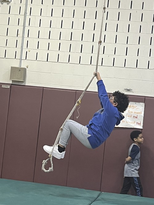 South Country students learned about gymnastics.