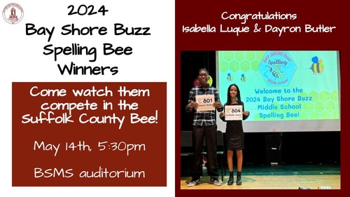 Middle School students competed in a spelling bee.