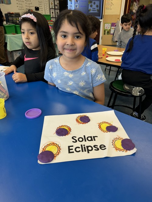 Brook Avenue students learned about the solar eclipse.