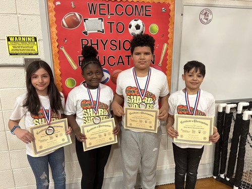 Gardiner Manor students were selected to represent the school in a basketball contest.