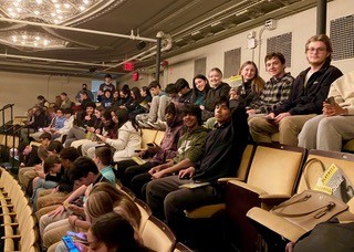 High School students saw a Broadway show.