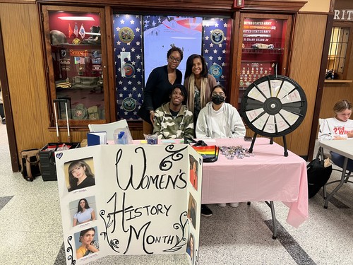 High School students learned about Women in History.
