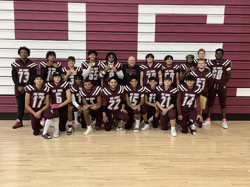 The Varsity Football team celebrated senior members of the team.