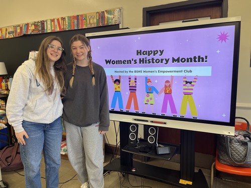 High School students celebrated Women's History Month.
