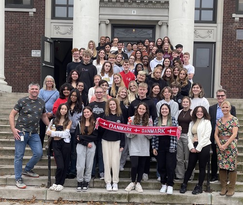 The High School IB program welcomed visitors from Denmark.