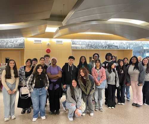 Students attended a multicultural conference.