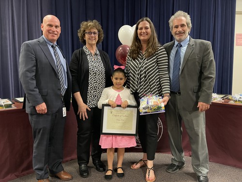 A reception was held to recognize student artists selected for the 2023 Superintendent's Art Gallery