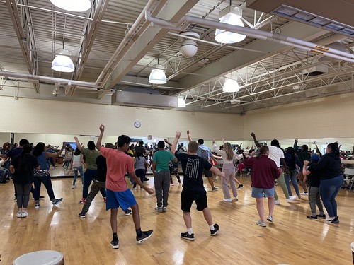 High School students participated in a dance residency.