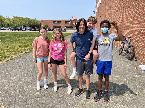 Middle School students explored the outdoors.